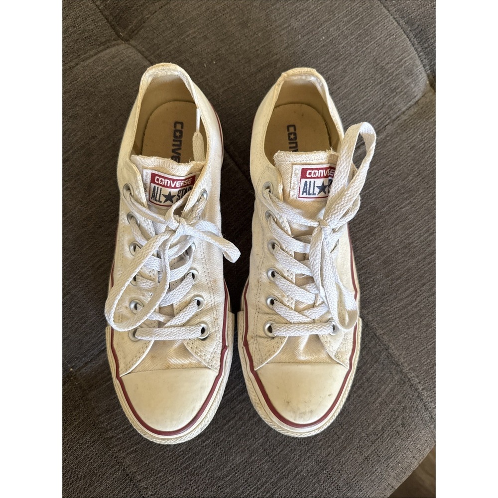 Converse Women's Chuck Taylor's All Star White Casual Shoes Sneakers Size 9 VG+‎